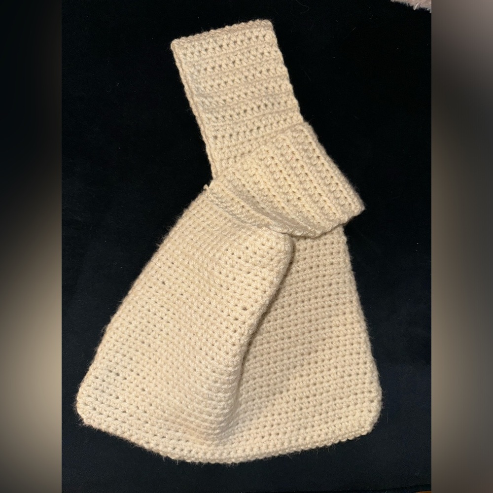 Handcrafted Cream Crochet Tote Bag